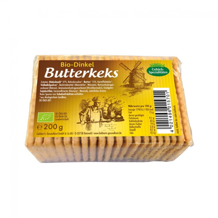 Bio-Dinkel-Butter-Keks Liebharts 200g