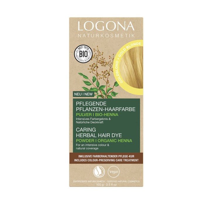 Pflanzen-Haarfarbe Pulver Goldblond  Logona