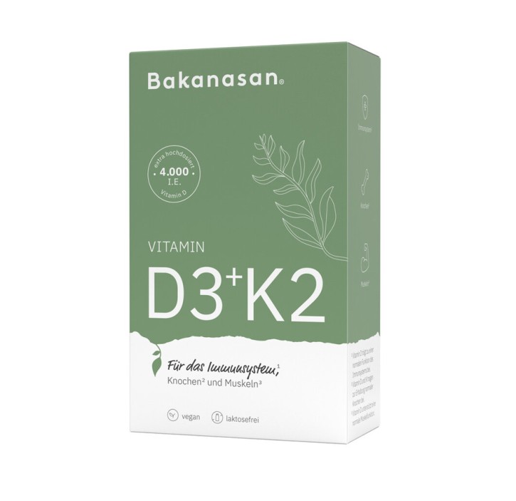 Vitamin D3+K2 60Stk. Bakanasan