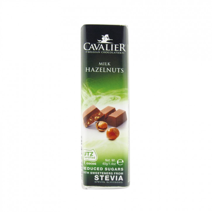 Stevia Schokoriegel mit Haslenüssen 40g Cavalier