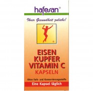 Eisen-Kupfer Vitamin C Hafesan 60Stk