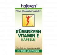 Kürbiskern + Vitamin E Kapseln Hafesan 75Stk