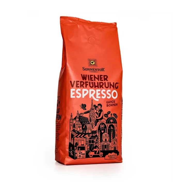 Espresso Kaffee ganze Bohne bio 500g Sonnentor