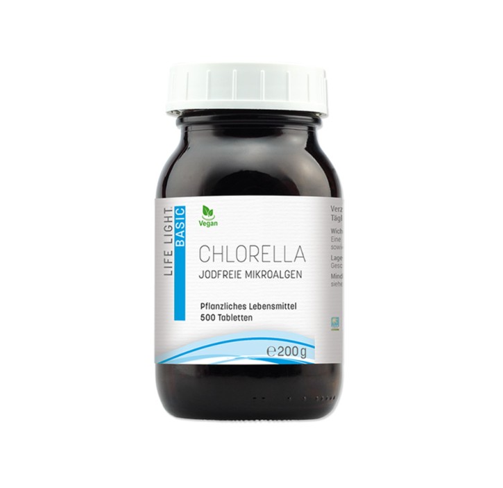 Chlorella Mikroalgen Tabletten 500Stk  Life Light