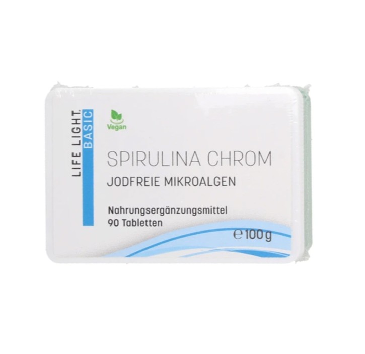 Chrom - Spirulina, ohne Hefe 250Stk  Life Light