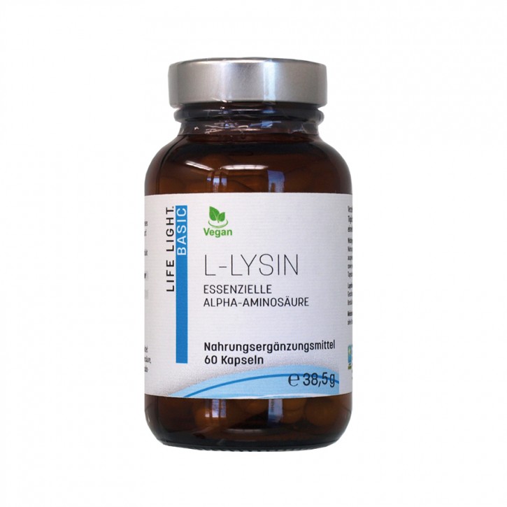 L-Lysin 500 mg 60 Kapseln Life Light