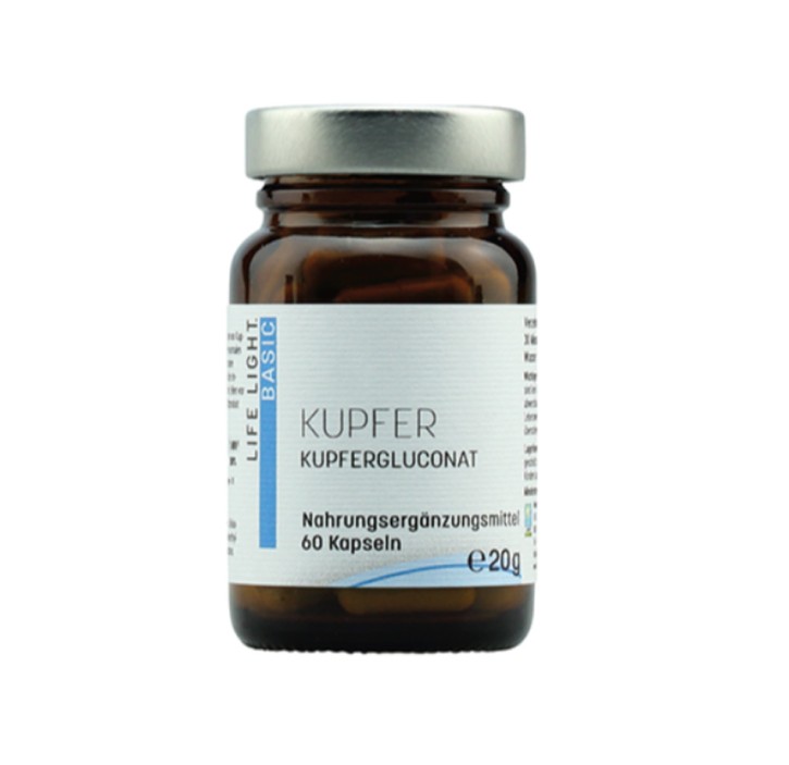 Kupfer 2 mg 60 Kapseln Life Light
