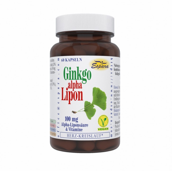 Ginkgo-alpha-Lipon Kapseln Espara 60Stk