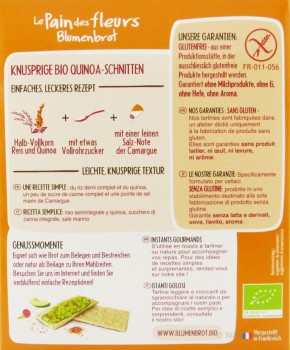 Knusprige Bio Quinoa-Schnitten, 150g Blumenbrot