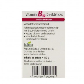 Vitamin B12 15 Sticks Hübner