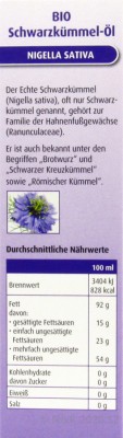 Schwarzkümmel-Öl Bio Hübner 100ml