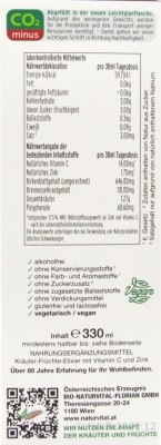 Fitonic BIRKE BRENNESSEL Kräuter-Früchte-Elixier bio Florian Natur 330ml