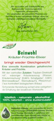 Revital ROTES WEINLAUB Beinwohl-Kräuter-Früchte Elixier  bio Florian Naturvital  330ml