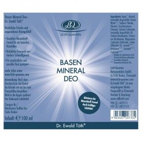 Basen Mineral Deo 100ml Dr.Ewald Töth