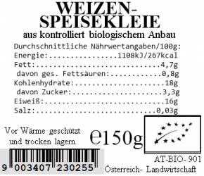 Weizen-Speisekleie bio 150g Vollkraft