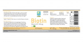 Biotin, 60 Kapseln
