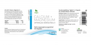 Calcium + Magnesium 60 Kapseln Life Light