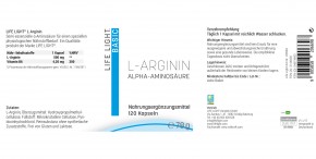L-Arginin, 500 mg