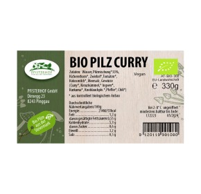 Pilz Curry Bio 330g Pfisterhof